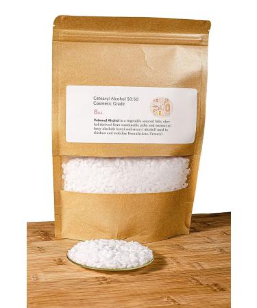 Cetearyl Alcohol 8oz - Cosmetic Grade for Conditioners, Scrubs, Creams - Buy Online on GoSupps.com