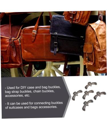 EXCEART Bag Making Supplies 5pcs Rivet Silver Accessories Brass Fittings Leather Kit Leather Rivets Screw Round Head Button - Buy Online on GoSupps.com