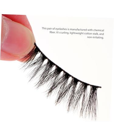 FRCOLOR 3d Flexible False Lashes Pair luxury false magnetic natural look reusable fake eye fakes eyelash magnetic extension false false strip Curly Cruelty- Long False Eye Lashes - Buy Online on GoSupps.com