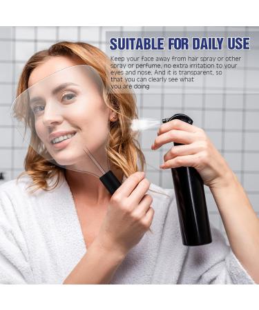 Clear Plastic Spray Protector Face Mask 4 Count - Haircut Cover Pads for Salon Hair Styling, Coloring, and Eye Protection - Buy Online on GoSupps.com