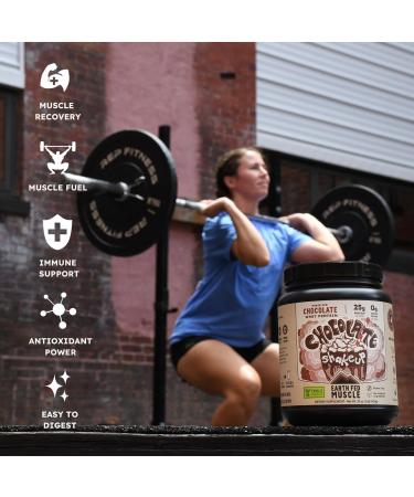 Earth Fed Muscle Title Chocolate Shakeup Irish Grass Fed Whey Protein Isolate - NSF-Certified. No Artificial Ingredients Soy Free Gluten Free Non-GMO and Hormone Free (1 Serving Chocolate) - Buy Online on GoSupps.com