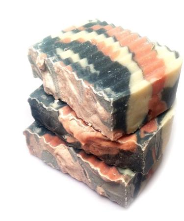 Buy Frankincense & Myrrh Rose Clay Charcoal Soap | Natural Skin Care Handmade International Shipping - Buy Online on GoSupps.com