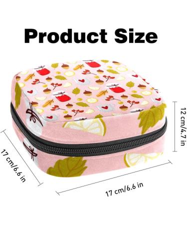 Buy Autumn Knitting Cup & Jam Storage Bag for Women | Large Menstrual Cup Zipper Pocket for Inserts Panty Liners & Tampons - Multicolored - Buy Online on GoSupps.com