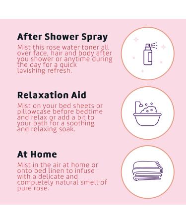 De La Cruz Rose Water Spray No Parabens or Artificial Colors Vegan Made in USA 8 FL. OZ. (6 Bottles) 1.33 Fl Oz (Pack of 6) - Buy Online on GoSupps.com