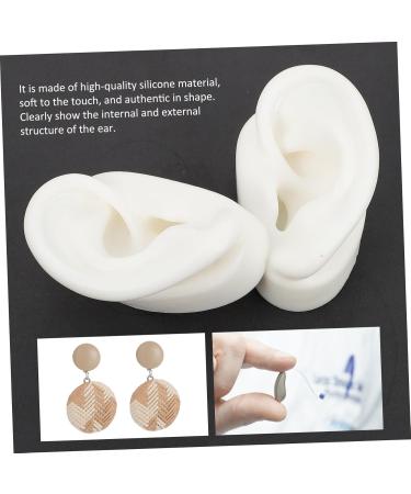 Healvian 2 Pairs Artificial Ear Models for Earrings | Silicone Right Ear Imitation | Perfect for Piercing & Body Training Tools - Buy Online on GoSupps.com