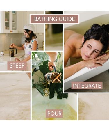 Waxing Moon Botanical Bath Tea | Herbal Ayurvedic Soak for Strength & Vitality | Organic Kapha Dosha Body Care | Cacao, Cardamom & Chrysanthemum | 2 Baths - Buy Online on GoSupps.com