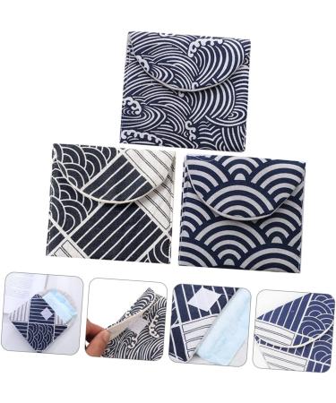 Alipis 3-Piece Storage Bags for Women's Bandages | High Capacity Breastfeeding & Menstrual Inserts | Colorful Fabric Organizers 14x12cm - Buy Online on GoSupps.com