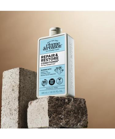Rhyme & Reason Repair and Restore Shampoo & Conditioner Combo - 13 Fl. Oz. | Vegan Cruelty-Free Hydrate & Repair for Dry Damaged Hair - Buy Online on GoSupps.com