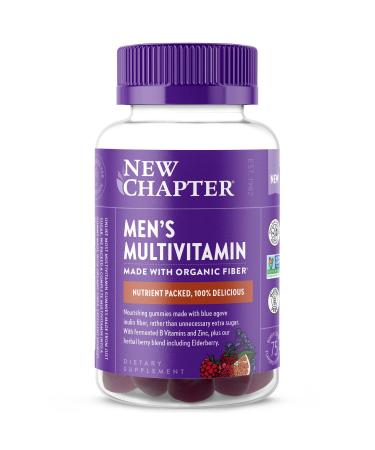 New Chapter Men s Multivitamin Gummies 66% Less Sugar Men s Gummy Vitamins with Vitamin C D3 & Zinc Non-GMO Gluten Free Berry-Citrus 75ct