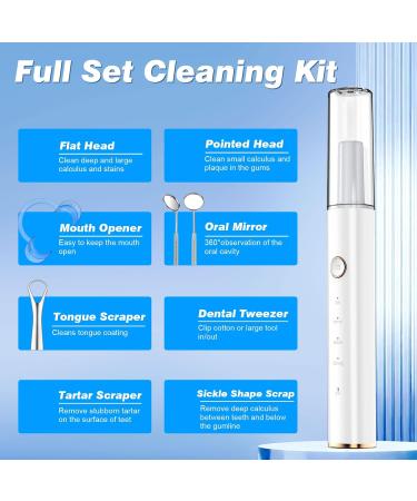 HassoKon Teeth Cleaning Kit - 4 Modes, 4 Heads (White) | Dental Care Set - Buy Online on GoSupps.com
