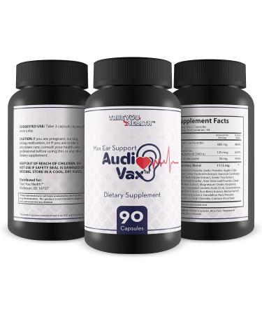 Max Ear Support Audi Vax - Ear Health Supplement for Improved Blood Flow & Hearing Loss Reduction - Buy Online on GoSupps.com