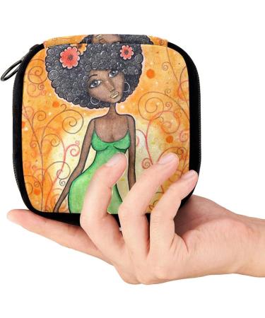 GIAPB African Tribal Art Period Bag - Sanitary Napkin Holder & Makeup Pouch - Color373 - Buy Online on GoSupps.com