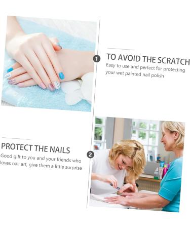 Ipetboom 20pcs Nail Case Nail Polish Varnish Protector Nail Polish Cap Holder Nail Soak off Caps Peel off Cuticle Protector Nail Polish Soaker Plastic Manicure Armor Removal Tool - Buy Online on GoSupps.com