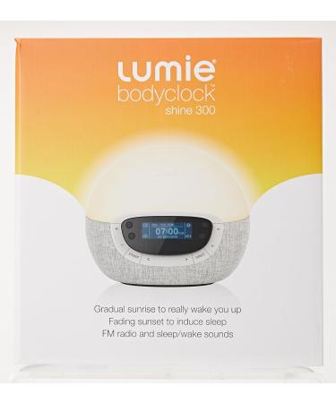 Buy Lumie Bodyclock Shine 300 - Light Alarm Clock with Radio 15 Sounds & Sunset Feature - Perfect for Sleep - International Shipping Available - Buy Online on GoSupps.com