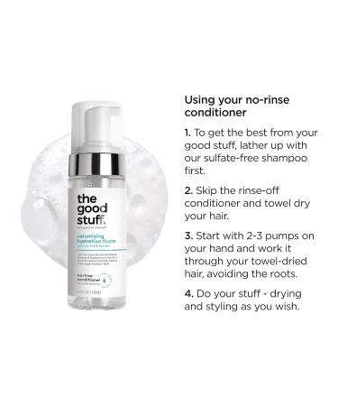 Buy The Good Stuff Volumizing Hydration Foam Conditioner - 4.90 oz | Best International Shipping & Hydration for All Hair Types - Buy Online on GoSupps.com