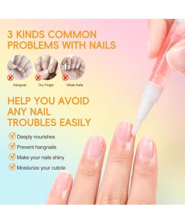  COSCELIA Coscelia 8 Pcs Cuticle Nail Oil Pens for Cuticles Nail Nutrition Oil Nail Care to Repair Cracks and Cuticle Oil Dry Mix Taste - Buy Online on GoSupps.com