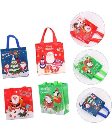 PRETYZOOM Santa Bags 12pcs Christmas Bag Candy Bags Packing Bag Candy Bag for Christmas Three-dimensional Tote Bag - Buy Online on GoSupps.com