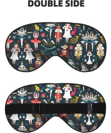 Nutcracker Ballet Eye Mask - Soft Adjustable Sleep Mask for Men & Women - Perfect Christmas Gift - Buy Online on GoSupps.com