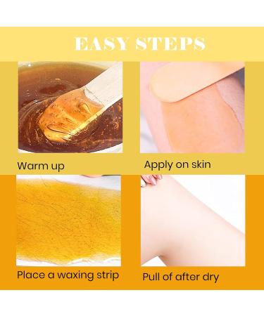 Sharonelle Soft Wax All Purpose Hair Removal Natural Depilatory Canned Wax for Sensitive Skin Canada-Made Melting Wax in Black color Canned Package (1PC Honey) 500 ml (Pack of 1) Honey - Buy Online on GoSupps.com