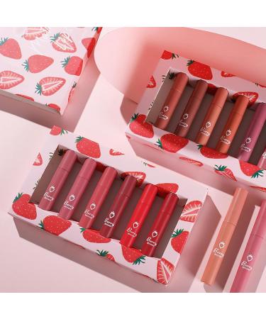 6 Colors Matte Liquid Lipstick Long Lasting Waterproof Lip Gloss Smooth Collection for Office Casual Party 24 Hours Waterproof Lipstick - Buy Online on GoSupps.com