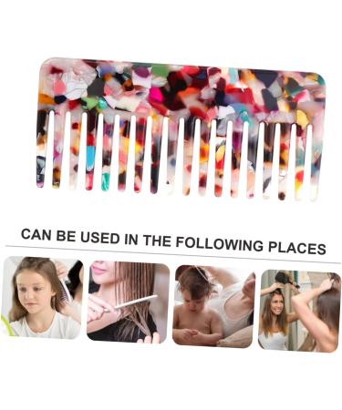 POPETPOP 1PC hair comb haircut combs cellulose combs Household Comb detangling hair brush detangling comb leopard hair teasing comb Hair Bang Comb Miss hair straightener curls plate vinegar - Buy Online on GoSupps.com