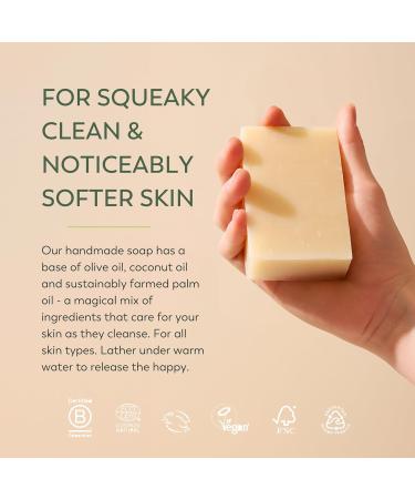 Shop Handmade Soap Company Lavender Rosemary Thyme Mint Soap Bar | Organic Cruelty-Free Vegan Bath Soap 3.5 oz - Buy Online on GoSupps.com
