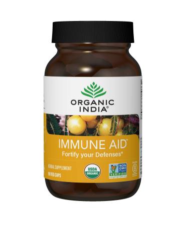 Organic India Immune Aid Fortify Your Defenses 90 Veg Caps
