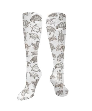 Turtle compression socks for women and men with a circulation of 15-20 mmHg are the best support for sporty running and cycling