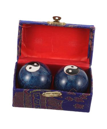 Beaupretty 1 set of handbaoding balls Massage Massage Balls Small hand-rolling balls Reusable metal balls Hand rolling balls Handballs Metal Older Cloisonne Massage iron