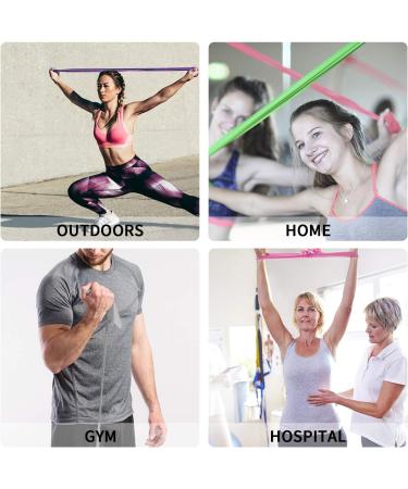 PROIRON Latex-Free Resistance Bands for Strength Training Yoga Pilates - Light/Medium/Heavy b-Purple/2m/20lb - Buy Online on GoSupps.com