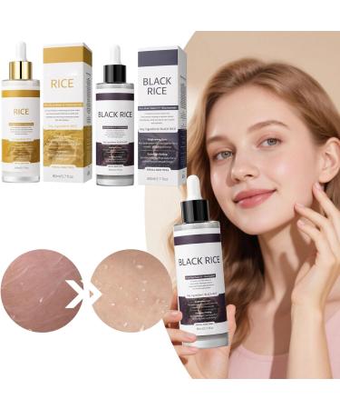  Generisch Black Rice White Rice Exfoliating Serum 100ml Exfoliating for Women and Men Rice Bulb Blackhead Remover Moisturizer for All Skin (2) - Buy Online on GoSupps.com