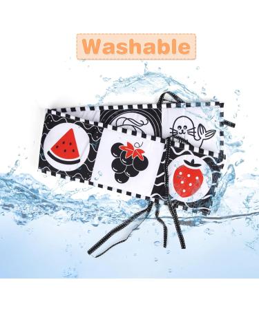 Jenilily Baby Book - Black & White Mirror Fabric for 0-3 Months | Picture Book & Gift Canger Toy for Babies - Buy Online on GoSupps.com