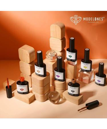 Modelones Fall Burgundy Dark Red Gel Nail Polish - 15ML Soak Off LED Color - Buy Online on GoSupps.com