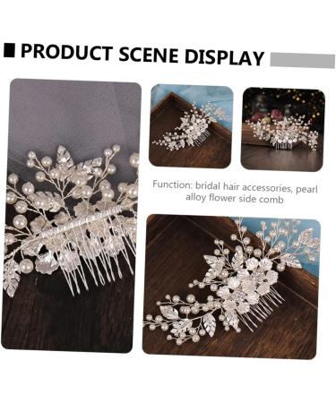 Ipetboom Flower Comb Bridesmaid Abs Crystal Comb Flowers - Buy Online on GoSupps.com
