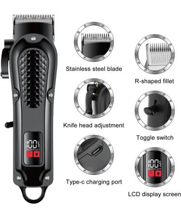 Buy Premium Black Electric Hair Clipper & Beard Trimmer - UBS Rechargeable Cordless Razor for Men - International Shipping Available - Buy Online on GoSupps.com