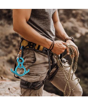 NewDoar 50KN 11000 LBF Rescue Figure 8 Descender Large Bent-Ear Belaying and Rappelling Gear Belay Device for Rock Climbing  Aerial Dance Ziplining and Peak Rescue 7075 Aluminum Alloy Blue - Buy Online on GoSupps.com