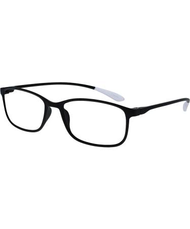 Opulize ICE Reading Glasses 4 Pack - Ultralight Scratch-Resistant Stylish Frames in Black Dark Blue Gray & Dark Red - +1.00 Diopters Perfect for Men - Buy Online on GoSupps.com