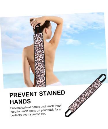minkissy Leopard Pull Back Applicator for Back Self Tanner Back Applicator Back Lotion Applicator Band Sun Tanning Lotion Sun Cream Tanning Back Lotion Applicator To Color Body Lotion Fiber - Buy Online on GoSupps.com