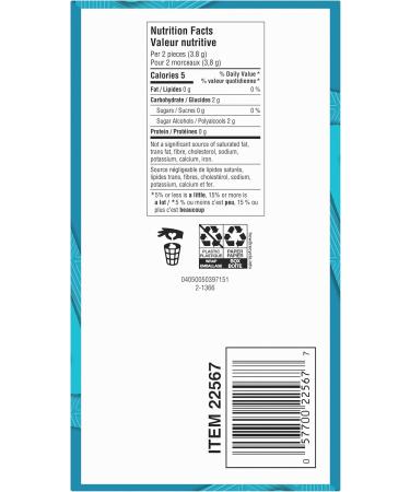 Trident Sugar-Free Gum Slab Freshmint Gum 12 Count Freshmint 168 count (Pack of 1) - Buy Online on GoSupps.com