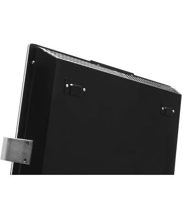 PURLINE ZAFIR V600T B - Electric Towel Rail Radiator | Black Tempered Glass WiFi Control & Weekly Programmable | Shop Internationally - Buy Online on GoSupps.com