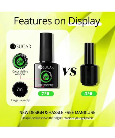 UR SUGAR Neon Gel Nail Polish Set - 12 Vibrant Colors for DIY Manicure Fluorescent Spring & Summer Nail Art Kit - Buy Online on GoSupps.com