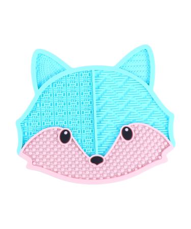 Brush Cleaning Pad Silicone es s C Makeup Brush Scrubber Mat 17x15cm Blue