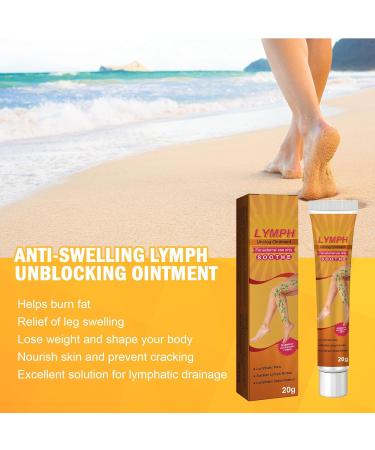 KOAHDE Gingerlegs Anti Swelling Detoxing Ointment Lymphcare Ginger Ointment Anti Swelling Cream for Legs Lymphatic Drainage Anti Cellulite Cream Antiswelling Lympunclog Cream Ginger Soothing Cream - Buy Online on GoSupps.com