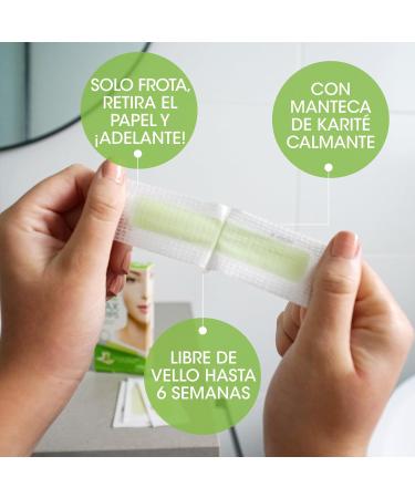  Nad's Nad's 20-Pack Hypoallergenic Facial Wax Strips for Women with 20 Wax Strips + 4 Soothing Oil Wipes - Buy Online on GoSupps.com