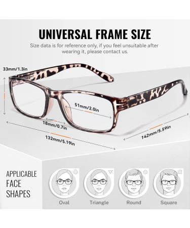 Gaoye 5-Pack Reading Glasses Blue Light Blocking Spring Hinge Readers for Women Men Anti Glare Filter Lightweight Eyeglasses A1-5 Pack Mix Color 1.25 x - Buy Online on GoSupps.com