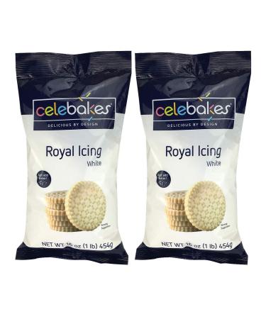 Celebakes By CK Products White Royal Icing Mix, 16 oz, 2 Pack