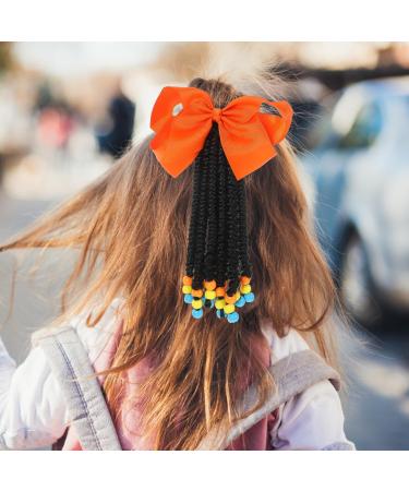 PATKAW Hair Extension Ponytail Colored Beaded Bowknot Hair Extension Braided Ponytail Color 4 - Buy Online on GoSupps.com