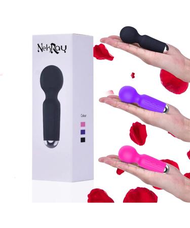 Handheld Cordless Mini Massager for Muscle Tension Relief - Waterproof Silicone - Quiet & Ergonomic Design - Black - Buy Online on GoSupps.com