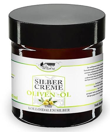 SILVER CREAM 100ml with olive oil and colloidal silver cream balm skin cream skin care skin 72