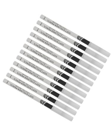 Beaupretty Beaupretty 12 x Eyeliner Eyeliner Silk Worm White Coloured Pencils Eye Shadow Pencil White Liner Gel Makeup Lip Pencil